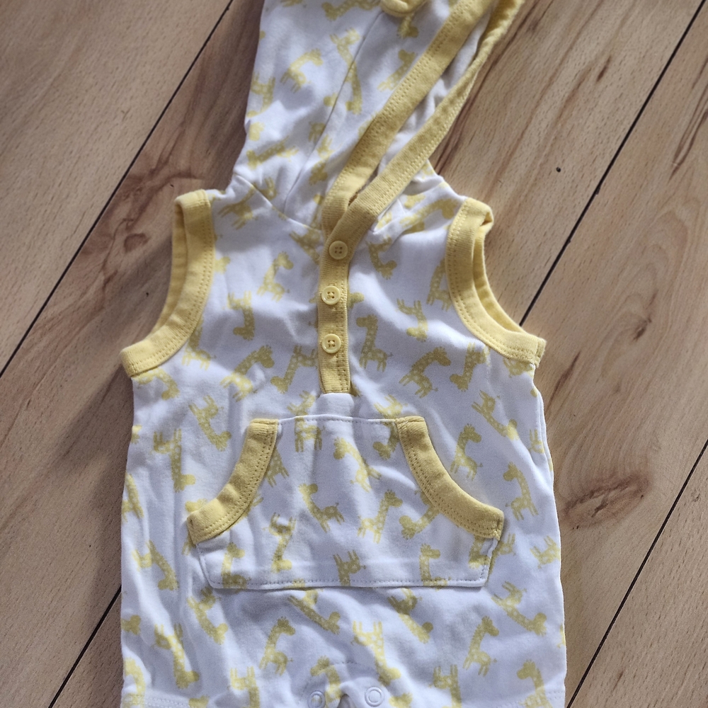 Joe Fresh Yellow and White Kids Bodysuit